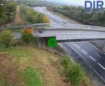 <h2>Webcam sur A84 à hauteur de Pont-Farcy, au niveau du pont autoroutier sur la Vire, au sud de Saint-Lô</h2>