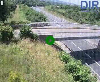 Webcam sur A84 à hauteur de Pont-Farcy, au niveau du pont autoroutier sur la Vire, au sud de Saint-Lô