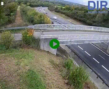 <h2>Webcam sur A84 à hauteur de Pont-Farcy, au niveau du pont autoroutier sur la Vire, au sud de Saint-Lô</h2>