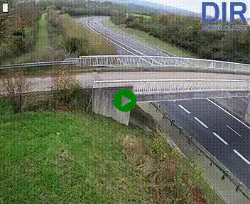 Webcam sur A84 à hauteur de Pont-Farcy, au niveau du pont autoroutier sur la Vire, au sud de Saint-Lô