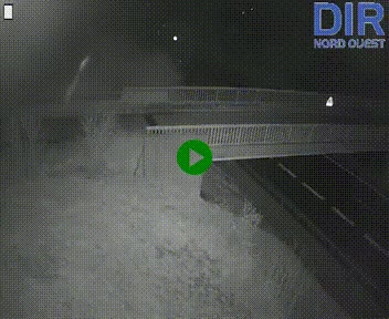 Webcam sur A84 à hauteur de Pont-Farcy, au niveau du pont autoroutier sur la Vire, au sud de Saint-Lô