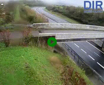 <h2>Webcam sur A84 à hauteur de Pont-Farcy, au niveau du pont autoroutier sur la Vire, au sud de Saint-Lô</h2>