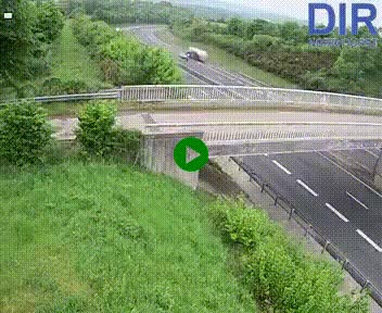 Webcam sur A84 à hauteur de Pont-Farcy, au niveau du pont autoroutier sur la Vire, au sud de Saint-Lô