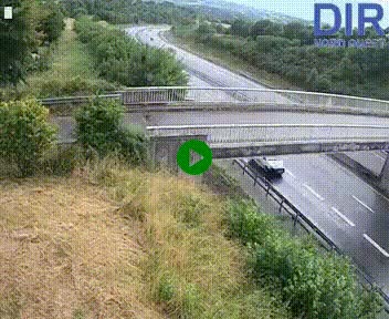 Webcam sur A84 à hauteur de Pont-Farcy, au niveau du pont autoroutier sur la Vire, au sud de Saint-Lô