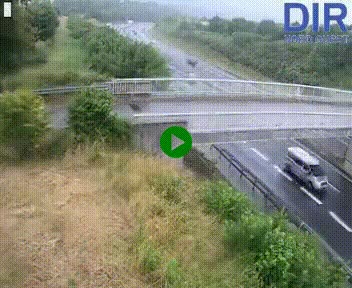 Webcam sur A84 à hauteur de Pont-Farcy, au niveau du pont autoroutier sur la Vire, au sud de Saint-Lô