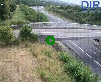 Webcam sur A84 à hauteur de Pont-Farcy, au niveau du pont autoroutier sur la Vire, au sud de Saint-Lô