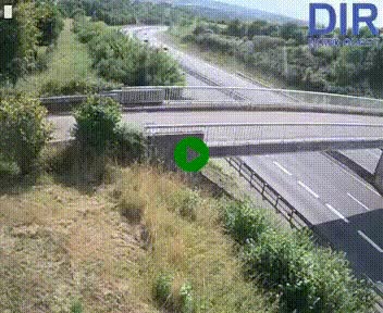 Webcam sur A84 à hauteur de Pont-Farcy, au niveau du pont autoroutier sur la Vire, au sud de Saint-Lô