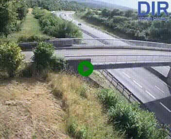Webcam sur A84 à hauteur de Pont-Farcy, au niveau du pont autoroutier sur la Vire, au sud de Saint-Lô