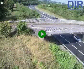 Webcam sur A84 à hauteur de Pont-Farcy, au niveau du pont autoroutier sur la Vire, au sud de Saint-Lô