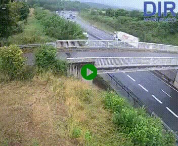 Webcam sur A84 à hauteur de Pont-Farcy, au niveau du pont autoroutier sur la Vire, au sud de Saint-Lô