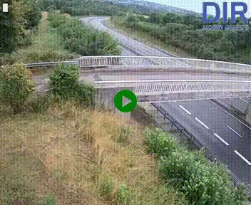 Webcam sur A84 à hauteur de Pont-Farcy, au niveau du pont autoroutier sur la Vire, au sud de Saint-Lô