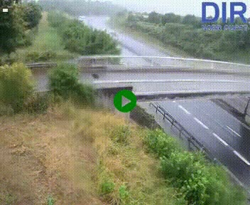 Webcam sur A84 à hauteur de Pont-Farcy, au niveau du pont autoroutier sur la Vire, au sud de Saint-Lô