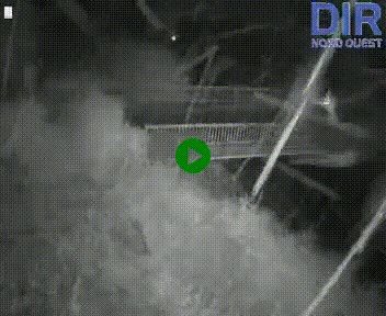 Webcam sur A84 à hauteur de Pont-Farcy, au niveau du pont autoroutier sur la Vire, au sud de Saint-Lô