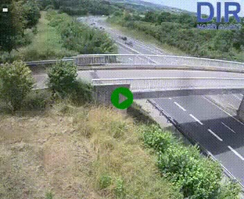 Webcam sur A84 à hauteur de Pont-Farcy, au niveau du pont autoroutier sur la Vire, au sud de Saint-Lô