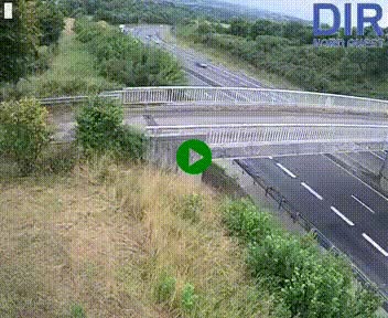 Webcam sur A84 à hauteur de Pont-Farcy, au niveau du pont autoroutier sur la Vire, au sud de Saint-Lô