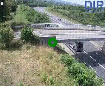 Webcam sur A84 à hauteur de Pont-Farcy, au niveau du pont autoroutier sur la Vire, au sud de Saint-Lô