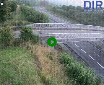Webcam sur A84 à hauteur de Pont-Farcy, au niveau du pont autoroutier sur la Vire, au sud de Saint-Lô