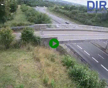 Webcam sur A84 à hauteur de Pont-Farcy, au niveau du pont autoroutier sur la Vire, au sud de Saint-Lô