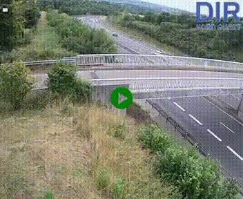 Webcam sur A84 à hauteur de Pont-Farcy, au niveau du pont autoroutier sur la Vire, au sud de Saint-Lô