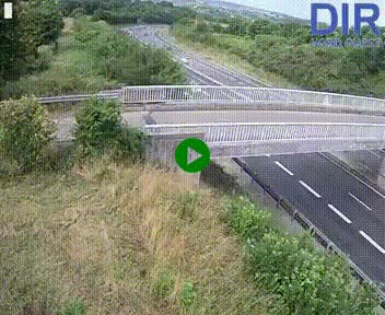 Webcam sur A84 à hauteur de Pont-Farcy, au niveau du pont autoroutier sur la Vire, au sud de Saint-Lô