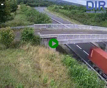 Webcam sur A84 à hauteur de Pont-Farcy, au niveau du pont autoroutier sur la Vire, au sud de Saint-Lô