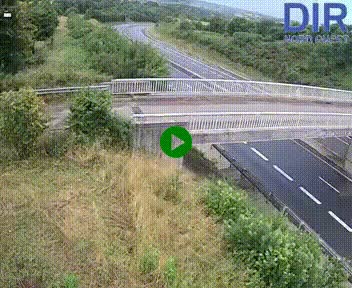 Webcam sur A84 à hauteur de Pont-Farcy, au niveau du pont autoroutier sur la Vire, au sud de Saint-Lô