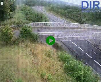 Webcam sur A84 à hauteur de Pont-Farcy, au niveau du pont autoroutier sur la Vire, au sud de Saint-Lô