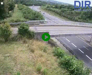 Webcam sur A84 à hauteur de Pont-Farcy, au niveau du pont autoroutier sur la Vire, au sud de Saint-Lô