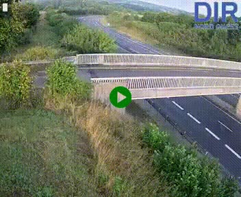 Webcam sur A84 à hauteur de Pont-Farcy, au niveau du pont autoroutier sur la Vire, au sud de Saint-Lô