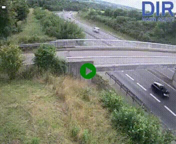 Webcam sur A84 à hauteur de Pont-Farcy, au niveau du pont autoroutier sur la Vire, au sud de Saint-Lô