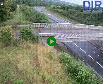 Webcam sur A84 à hauteur de Pont-Farcy, au niveau du pont autoroutier sur la Vire, au sud de Saint-Lô
