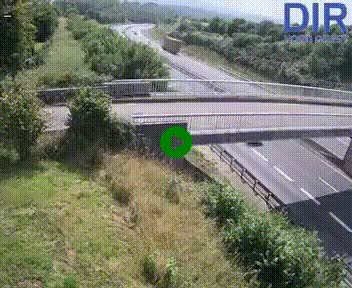 Webcam sur A84 à hauteur de Pont-Farcy, au niveau du pont autoroutier sur la Vire, au sud de Saint-Lô