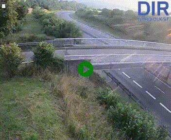 Webcam sur A84 à hauteur de Pont-Farcy, au niveau du pont autoroutier sur la Vire, au sud de Saint-Lô