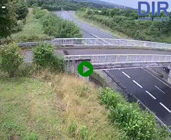 Webcam sur A84 à hauteur de Pont-Farcy, au niveau du pont autoroutier sur la Vire, au sud de Saint-Lô