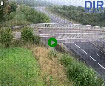 Webcam sur A84 à hauteur de Pont-Farcy, au niveau du pont autoroutier sur la Vire, au sud de Saint-Lô