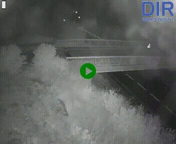 Webcam sur A84 à hauteur de Pont-Farcy, au niveau du pont autoroutier sur la Vire, au sud de Saint-Lô