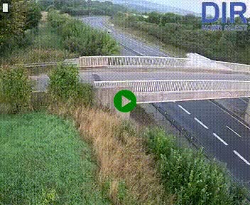 Webcam sur A84 à hauteur de Pont-Farcy, au niveau du pont autoroutier sur la Vire, au sud de Saint-Lô