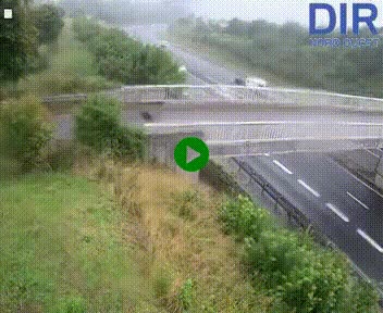 Webcam sur A84 à hauteur de Pont-Farcy, au niveau du pont autoroutier sur la Vire, au sud de Saint-Lô