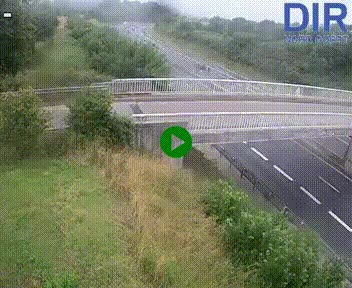 Webcam sur A84 à hauteur de Pont-Farcy, au niveau du pont autoroutier sur la Vire, au sud de Saint-Lô