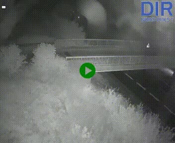 Webcam sur A84 à hauteur de Pont-Farcy, au niveau du pont autoroutier sur la Vire, au sud de Saint-Lô
