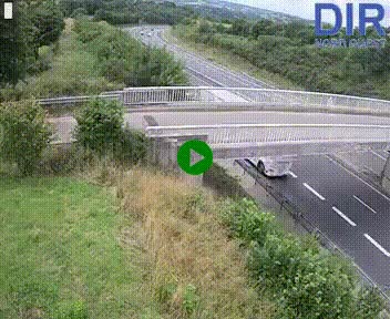 Webcam sur A84 à hauteur de Pont-Farcy, au niveau du pont autoroutier sur la Vire, au sud de Saint-Lô