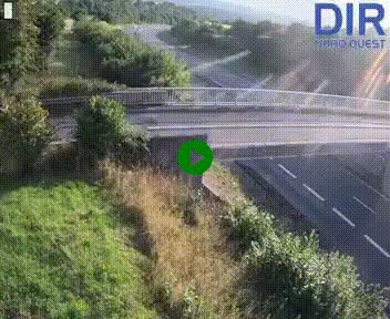 Webcam sur A84 à hauteur de Pont-Farcy, au niveau du pont autoroutier sur la Vire, au sud de Saint-Lô
