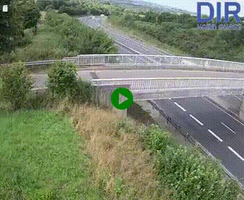 Webcam sur A84 à hauteur de Pont-Farcy, au niveau du pont autoroutier sur la Vire, au sud de Saint-Lô