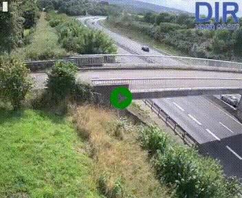 Webcam sur A84 à hauteur de Pont-Farcy, au niveau du pont autoroutier sur la Vire, au sud de Saint-Lô