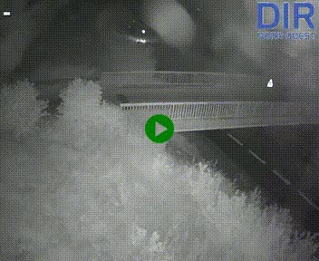 Webcam sur A84 à hauteur de Pont-Farcy, au niveau du pont autoroutier sur la Vire, au sud de Saint-Lô