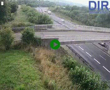 Webcam sur A84 à hauteur de Pont-Farcy, au niveau du pont autoroutier sur la Vire, au sud de Saint-Lô