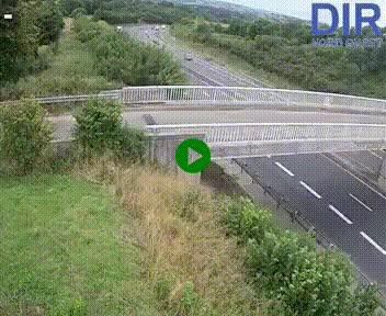 Webcam sur A84 à hauteur de Pont-Farcy, au niveau du pont autoroutier sur la Vire, au sud de Saint-Lô