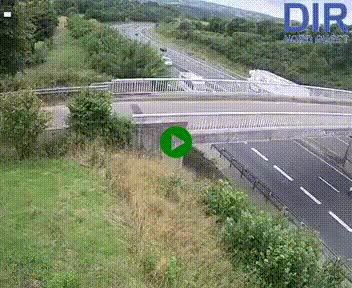 Webcam sur A84 à hauteur de Pont-Farcy, au niveau du pont autoroutier sur la Vire, au sud de Saint-Lô