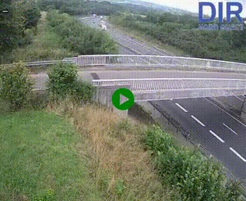 Webcam sur A84 à hauteur de Pont-Farcy, au niveau du pont autoroutier sur la Vire, au sud de Saint-Lô