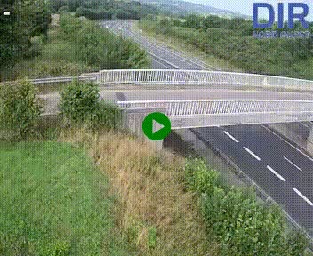 Webcam sur A84 à hauteur de Pont-Farcy, au niveau du pont autoroutier sur la Vire, au sud de Saint-Lô
